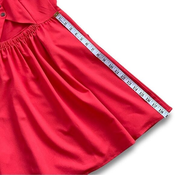 Market & Spruce Coral Scalloped Dress • Size Small - Picture 10 of 13